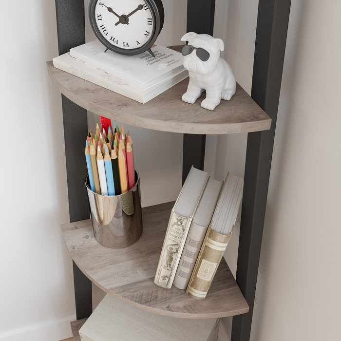 Gracie Oaks Drumm Corner Bookcase & Reviews Wayfair